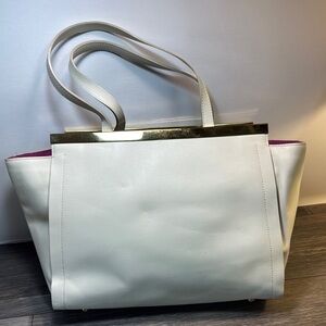 Alberto di Cario cram Leather Tote Bag